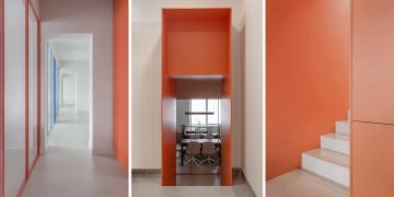 Dự án FG OFF – Một văn phòng không gian hình học màu cam