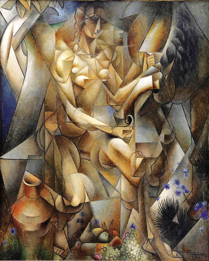 Nữ kỵ sĩ - tranh của họa sĩ Pháp Jean Metzinger thuộc trào lưu Lập thể