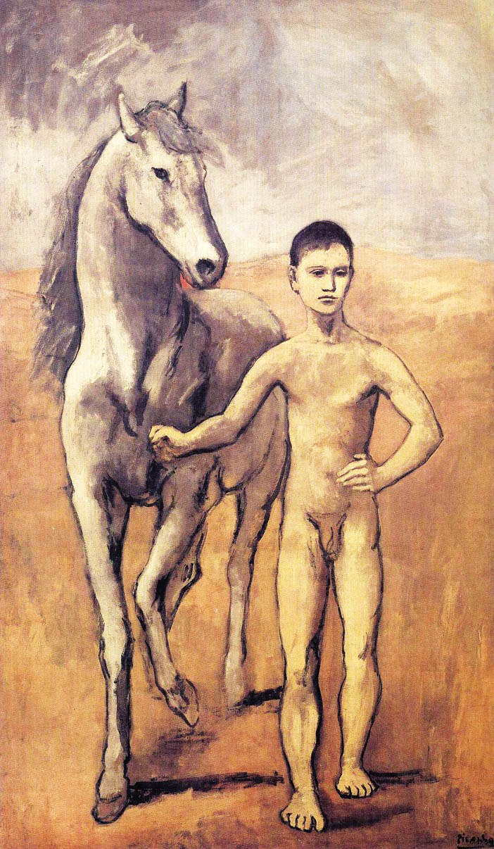 Chú bé dắt ngựa - tranh sơn dầu của Picasso (Thời kỳ Hồng)