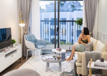 Căn hộ thiết kế phong cách nhẹ nhàng diện tích 75m2 với 2 Phòng ngủ