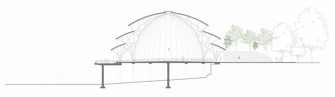 Mái vòm tre trên nhà hàng ven hồ - Kiệt tác kiến trúc mới của KTS Võ Trọng Nghĩa - 10
