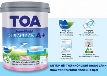 Làm sạch không khí trong nhà với sơn Supershield Duraclean A+