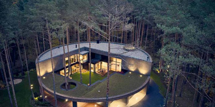 Ngôi nhà thiết kế hình tròn cho một chủ nhân yêu nghệ thuật và thiên nhiên - 8