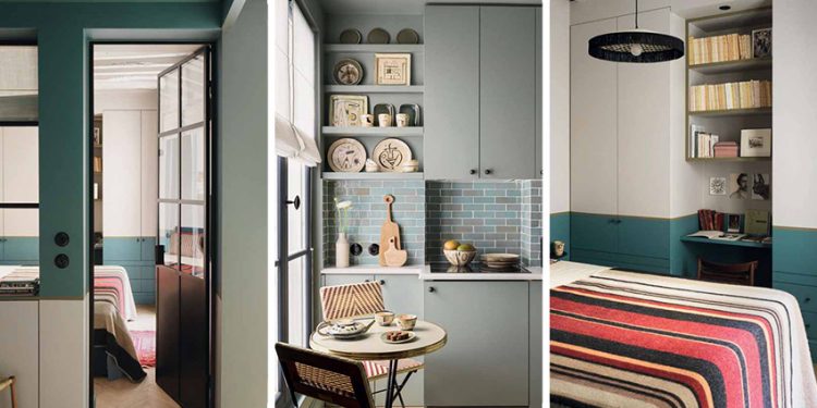 Căn hộ 25m2 ở Paris với màu sắc sáng tạo và nội thất linh hoạt - 0