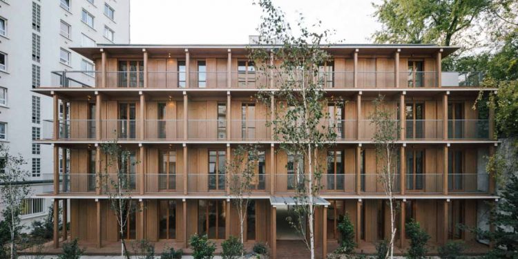 Tòa nhà căn hộ bằng gỗ với thiết kế mang phong cách Nhật Bản - 1