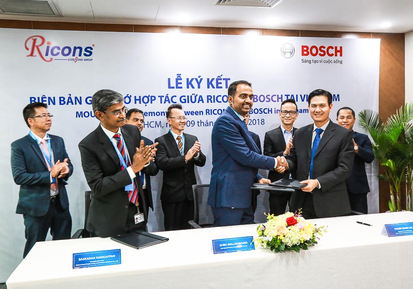 Bosch và Ricons hợp tác trong lĩnh vực xây dựng và phát triển bất động sản