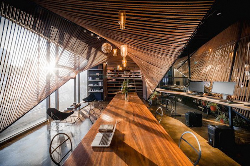 Rope Wave Office – Không gian văn phòng “sóng dây” hiện đại với vật liệu tự nhiên