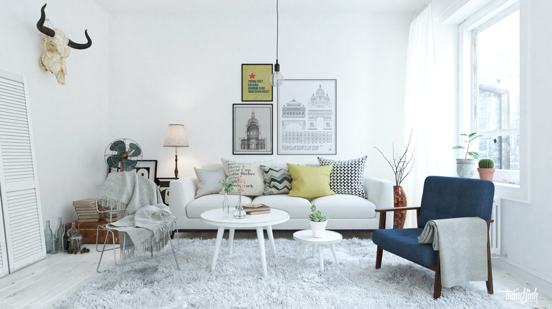 50 mẫu phòng khách phong cách scandinavian truyền cảm hứng