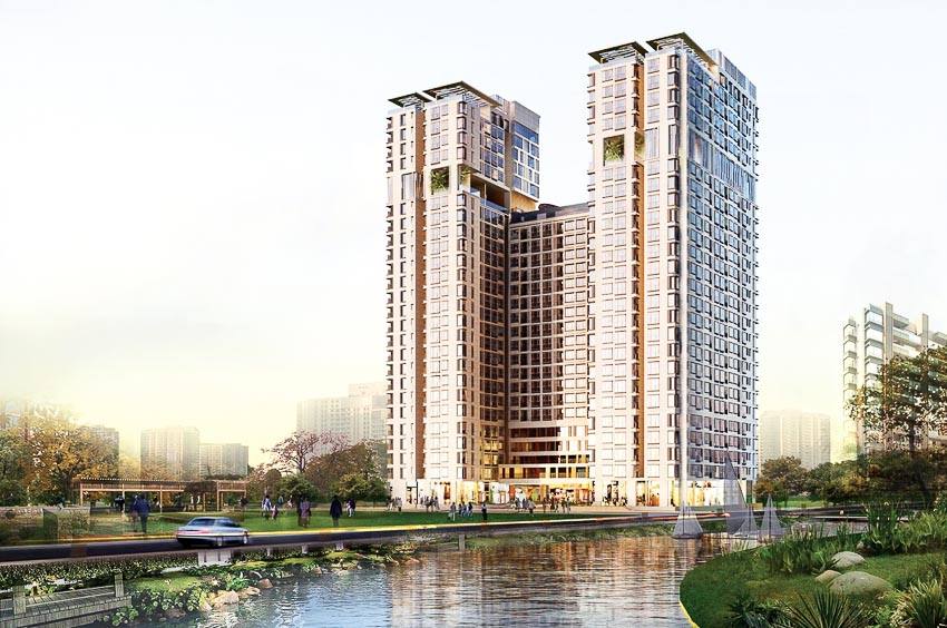 Dự án The Golden Star cất nóc trước tiến độ ba tháng