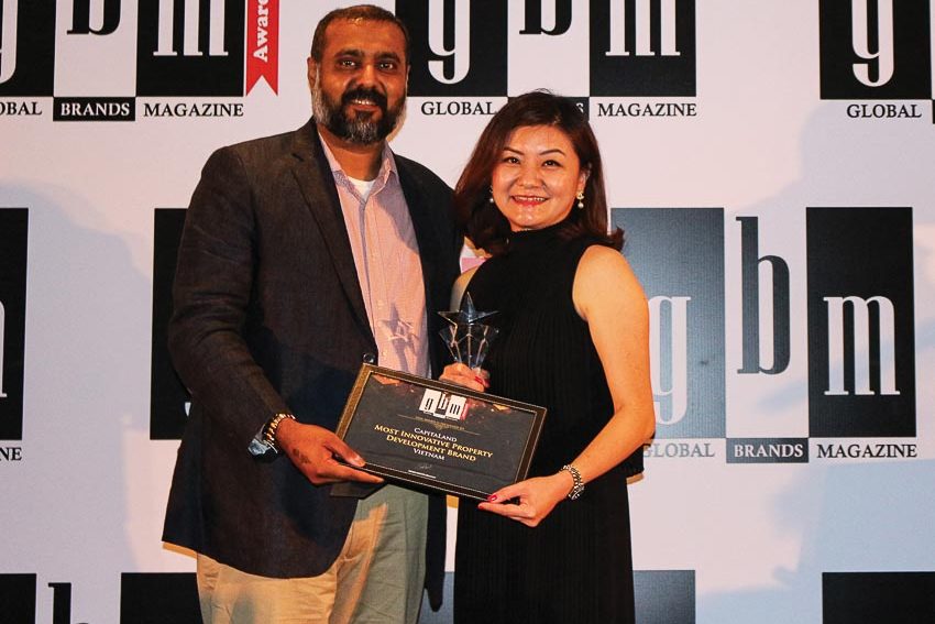 CapitaLand VN nhận giải thưởng Thương hiệu chủ đầu tư sáng tạo 2017