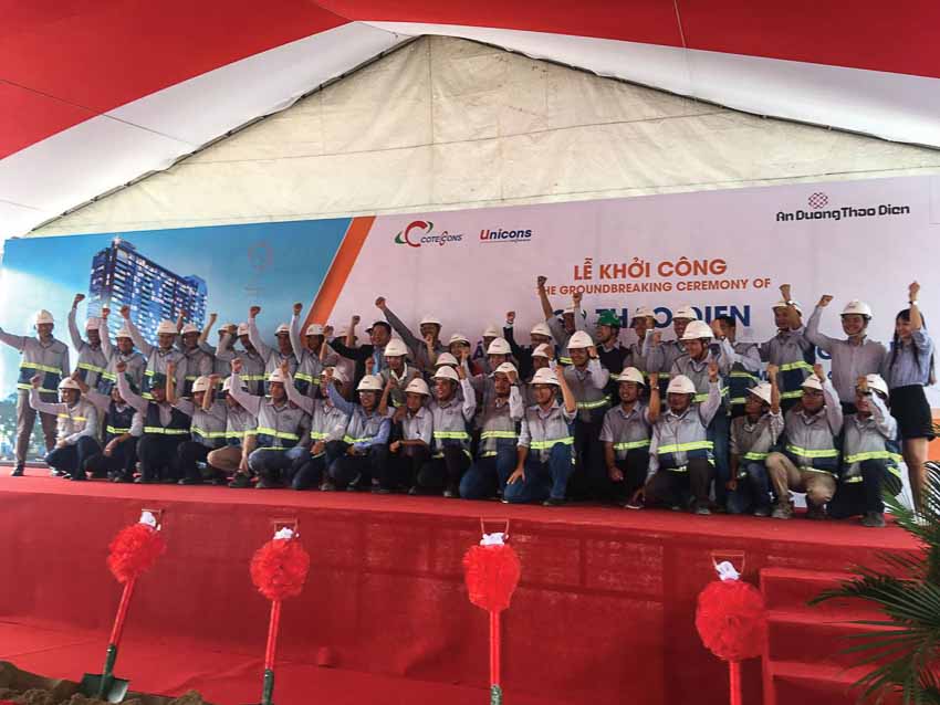 Coteccons hợp tác cùng Frasers Property khởi công dự án Q2 THAO DIEN