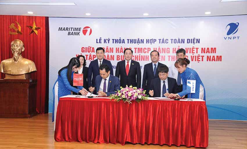 VNPT và Maritime Bank ký kết thỏa thuận hợp tác toàn diện