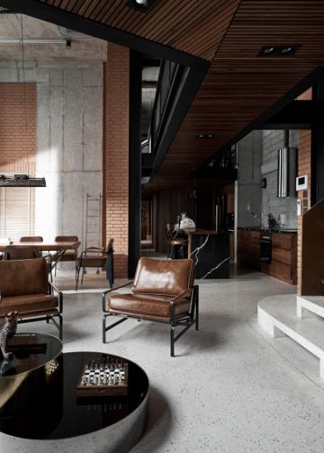Căn Penthouse phong cách Industrial của nam gia chủ độc thân “mang trái tim nghệ sĩ”