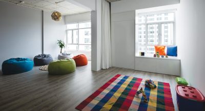 Không gian linh hoạt và đầy màu sắc