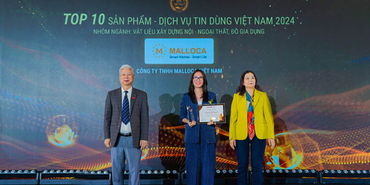 Malloca đạt Top 10 giải Tin Dùng Việt Nam 2024 trong lĩnh vực Nội - Ngoại thất và Đồ gia dụng - 1