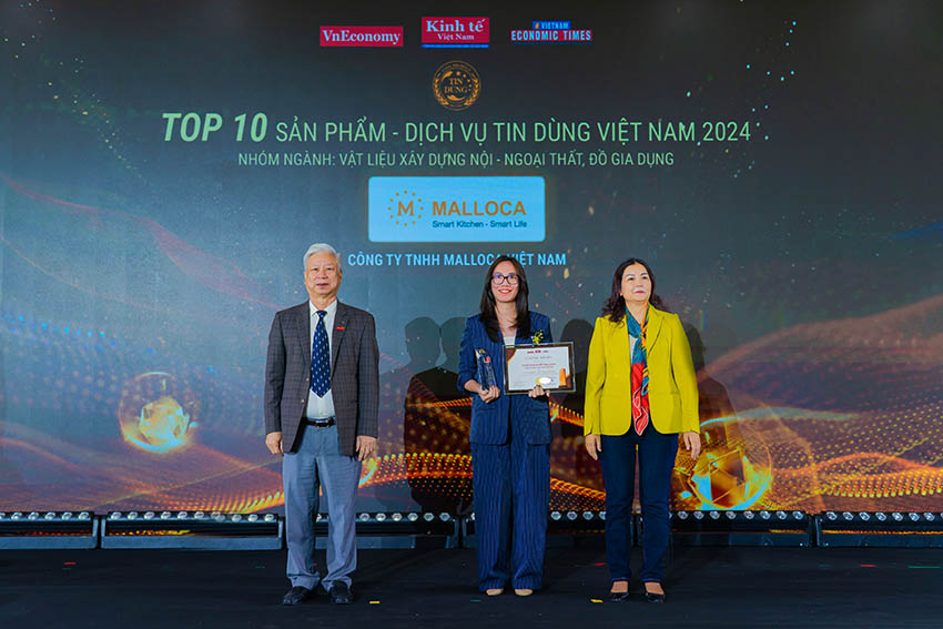 Malloca đạt Top 10 giải Tin Dùng Việt Nam 2024 trong lĩnh vực Nội - Ngoại thất và Đồ gia dụng - 1