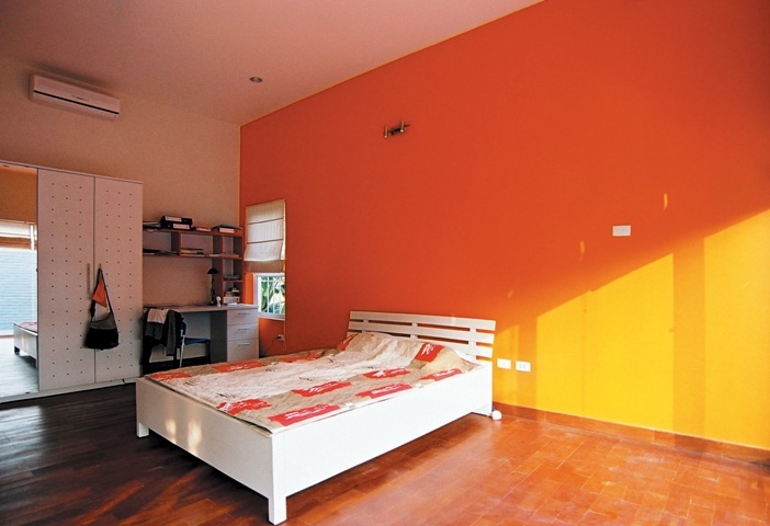 Phòng ngủ với cách phối màu thật ấn tượng