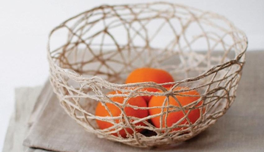 Rổ đựng trái cây từ dây thừng