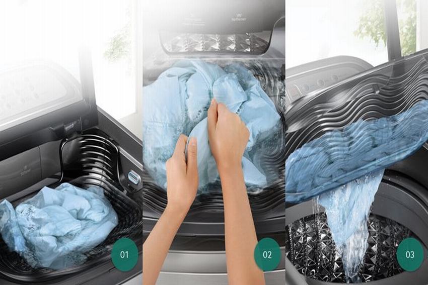 Máy giặt với công nghệ giặt tay kết hợp độc đáo