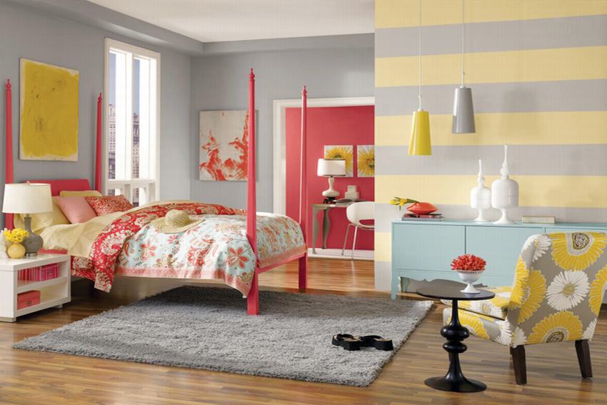 Tự sơn tường với các họa tiết