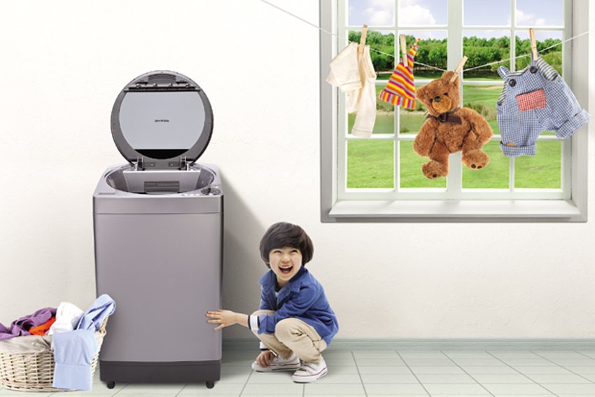 Máy giặt Sharp cải tiến với lồng giặt không lỗ – Quần áo hết nấm mốc và tiết kiệm nước đến 30%