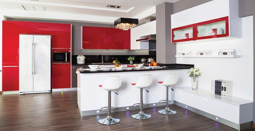 Thêm lửa cho bếp với những sắc màu hiện đại