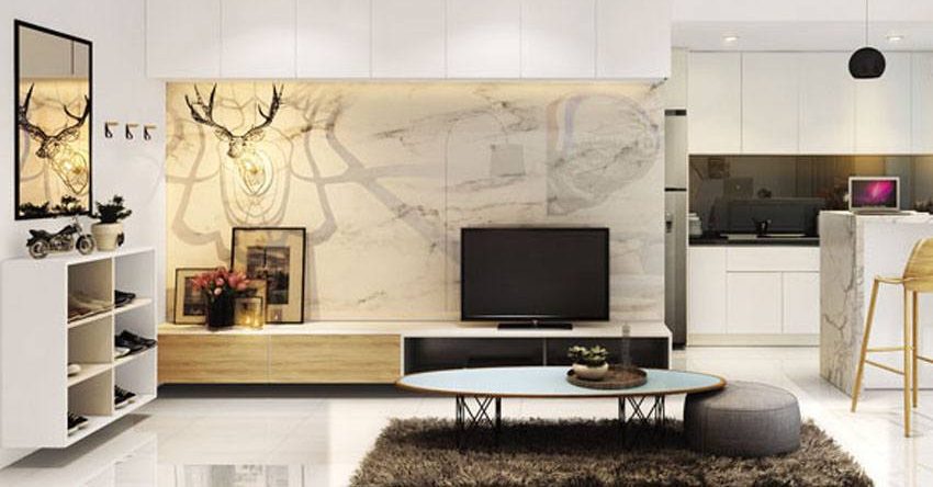 Phòng khách thông minh cho căn hộ chung cư