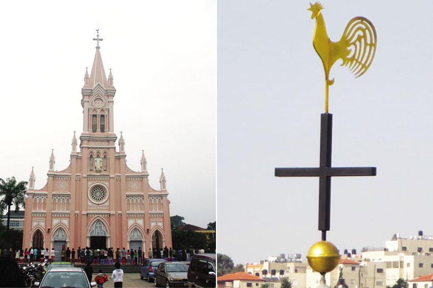 Những hình tượng gà nổi tiếng trong kiến trúc