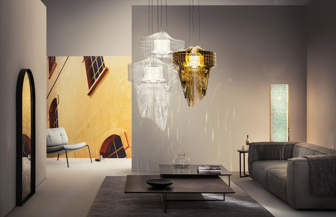 Đèn thả Aria Gold thương hiệu Slamp