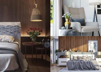 Mang hơi ấm gỗ vào thiết kế vách tường đầu giường