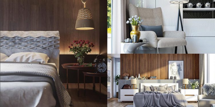 Mang hơi ấm gỗ vào thiết kế vách tường đầu giường