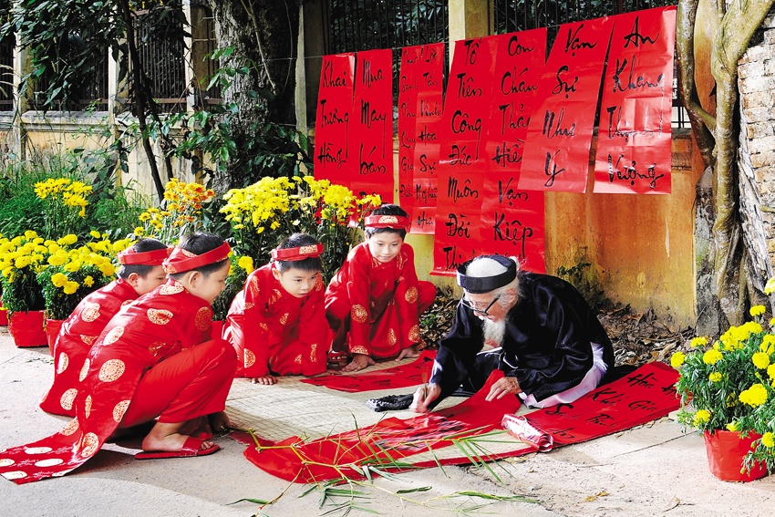 Tranh chữ ngày tết