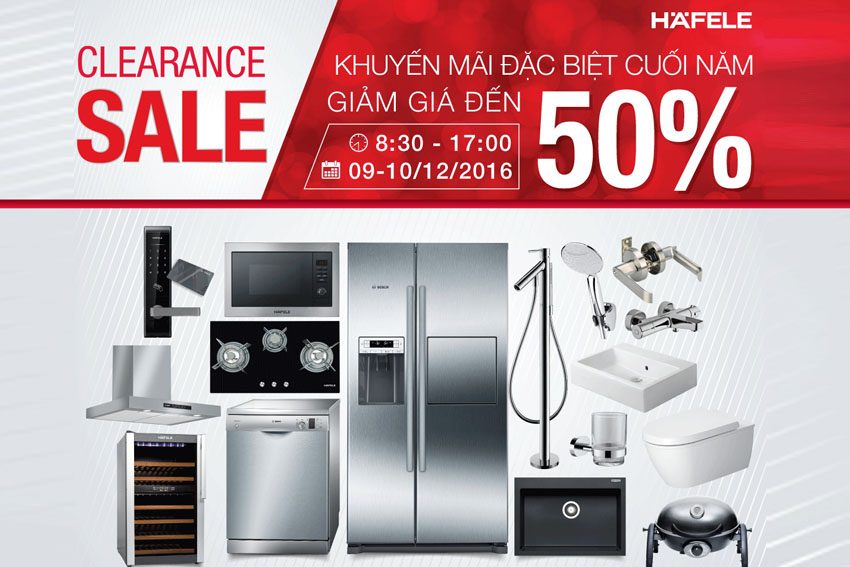 Häfele khuyến mãi đặc biệt cuối năm 2016
