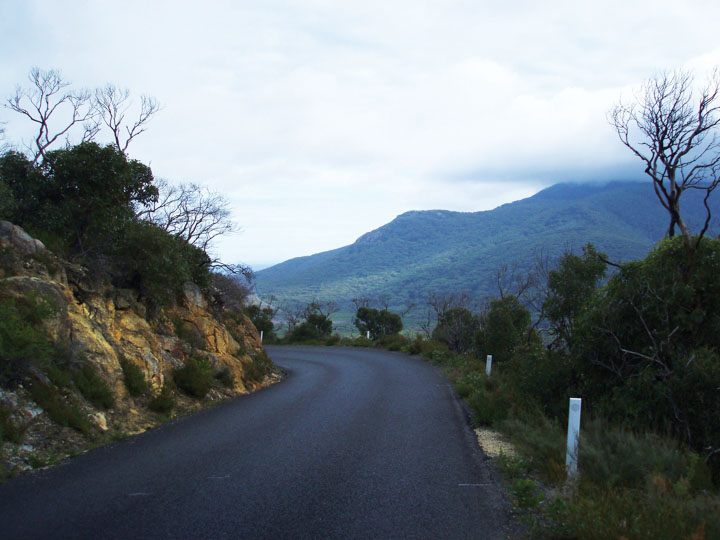 view from the road up to mount oberon, wilsons promontory national park
