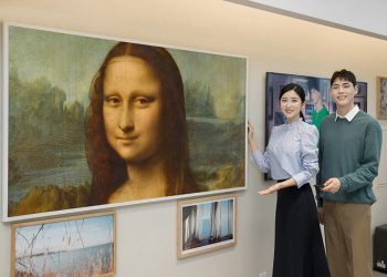 Ngắm nàng Mona Lisa trên TV The Frame của Samsung từ Bảo tàng Louvre