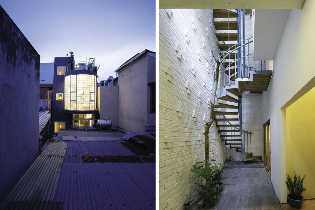 Xoay quanh cầu thang