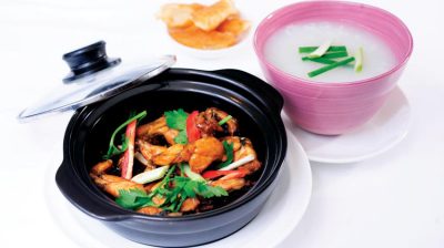 Cay nồng cháo ếch Singapore