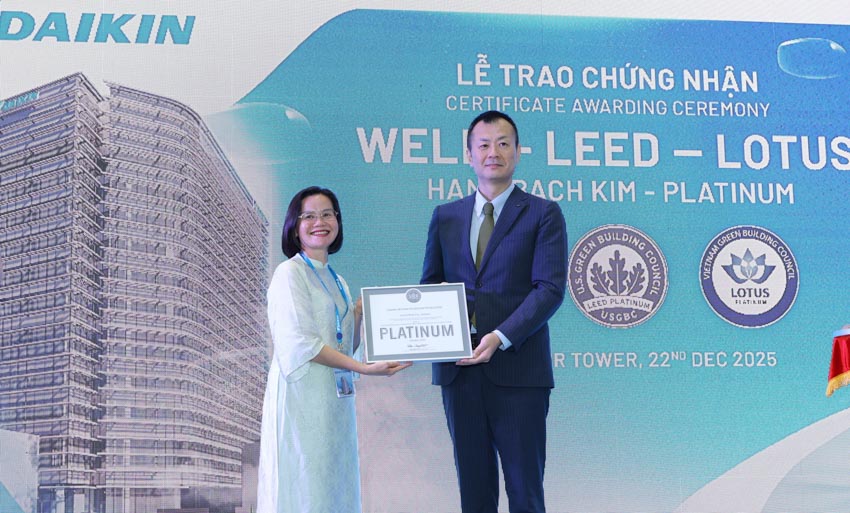 Daikin Air Tower đạt chứng nhận LEED và LOTUS Platinum, hướng tới bộ ba Platinum - 2