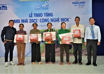 Tôn Zacs trao tặng 300 mái nhà tôn Zacs®+ công nghệ INOK cho người lao động nghèo
