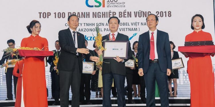 AkzoNobel VN tiếp tục vào Top 100 doanh nghiệp bền vững nhất VN
