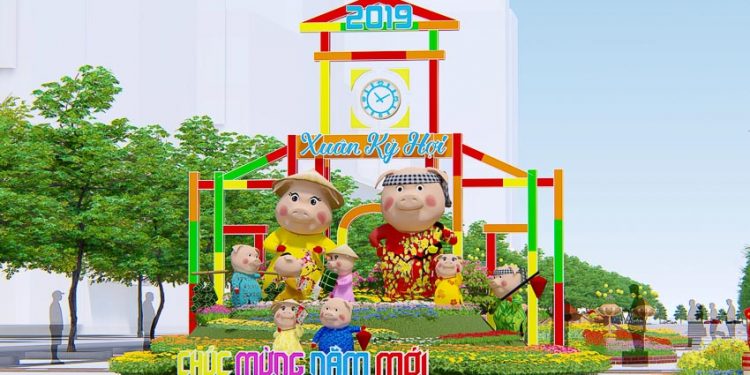 Nét mới lạ ở Đường hoa Nguyễn Huệ Tết Kỷ Hợi 2019