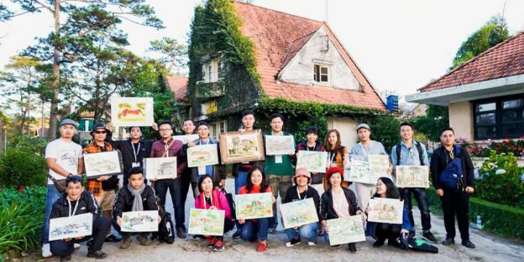 "Phố bên đồi" biến Dốc Nhà Làng thành không gian nghệ thuật công cộng-1