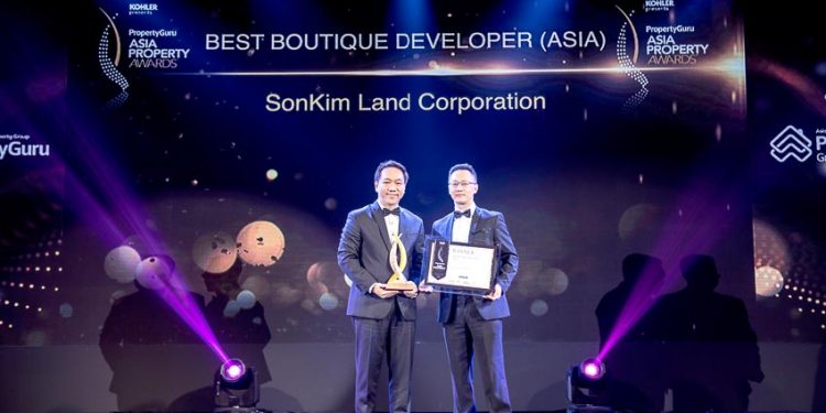 SonKim Land nhận giải “Best Boutique Developer” tại lễ trao Giải thưởng Bất động sản châu Á 2018