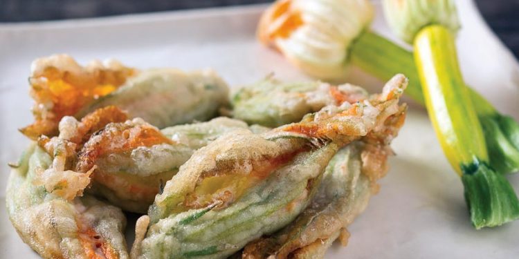 Hoa bí xanh sciurilli chiên giòn xứ Napoli