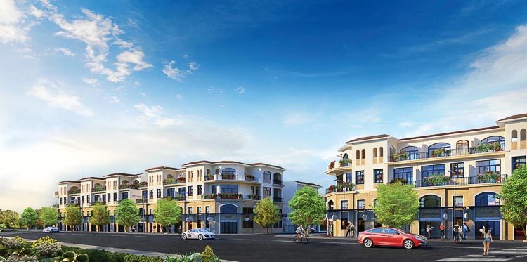 Phối cảnh dự án nhà phố thương mại giai đoạn 1 - dự án Senturia Nam Sai Gon