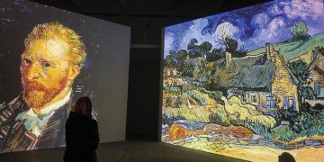 Tự họa (1887) và Nhà mái rạ ở vùng quê Cordeville