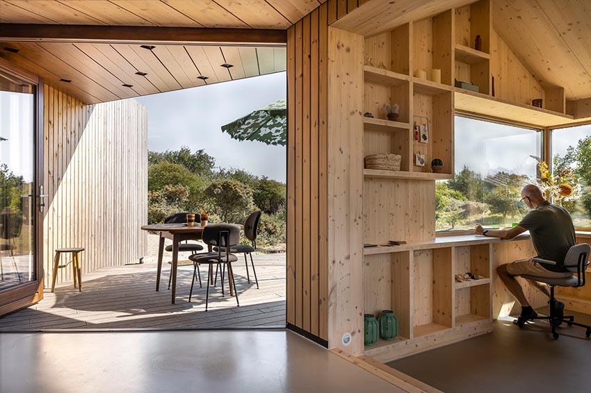 Ngôi nhà Duinhuis bằng gỗ trên cồn cát với thiết kế mở hòa vào thiên nhiên - 7