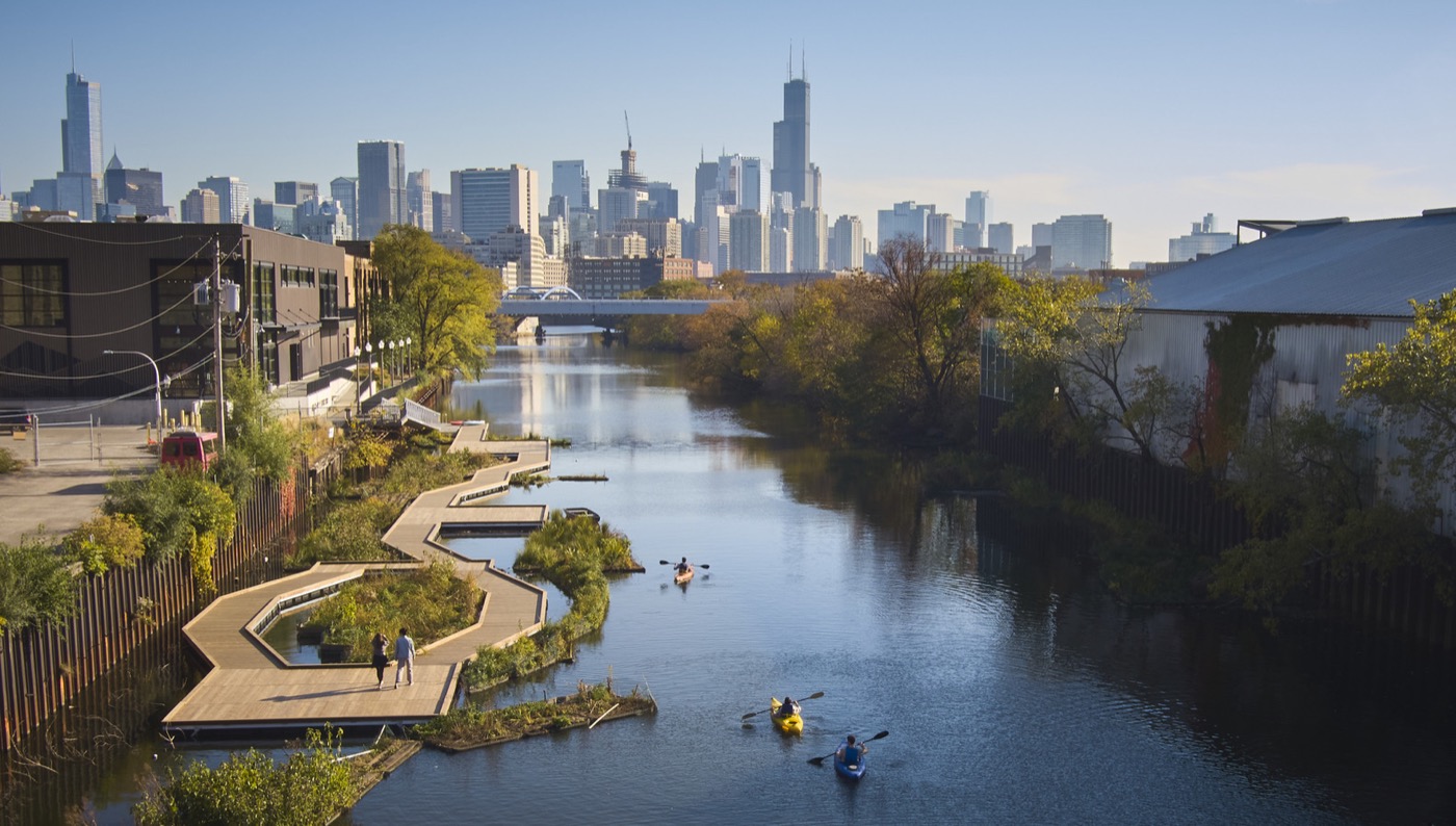 Vườn nổi tại Wild Mile, Chicago