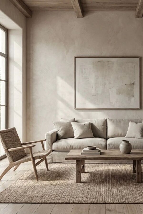 Tường trát vôi limewash