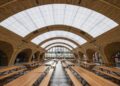 Nhà ăn Brighton College Vietnam tham chiếu ga King's Cross, làm bằng tre nứa